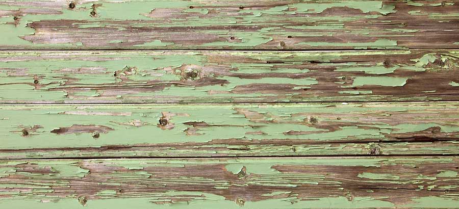 Old paint on timber ready to strip